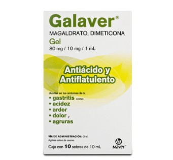 Galaver alivia y previene la gastritis 10MG / 10 Sorbes