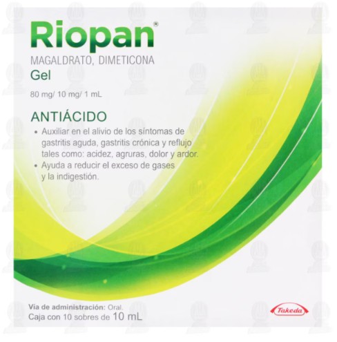Riopan - Gel estomacal para el tratamiento de la acidez.